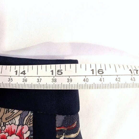 Elevenses | Anthropologie Floral Bird Tapered Tuxedo Ankle Trouser Pants | 6 - Picture 10 of 14